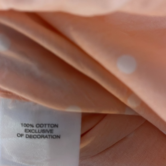 TAILORBYRD COLLECTION CORAL POLKA DOT BUTTON UP (S) - Picture 6 of 7